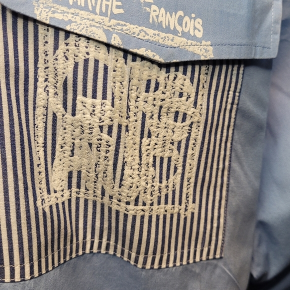 Vintage Le Jean de Marithe Francois Girbaud Dress Shirt XXL - Picture 3 of 12